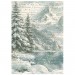 Набор рисовой бумаги для декупажа Stamperia DFSAK6059 "White Christmas" рождественский, А6, 8 листов